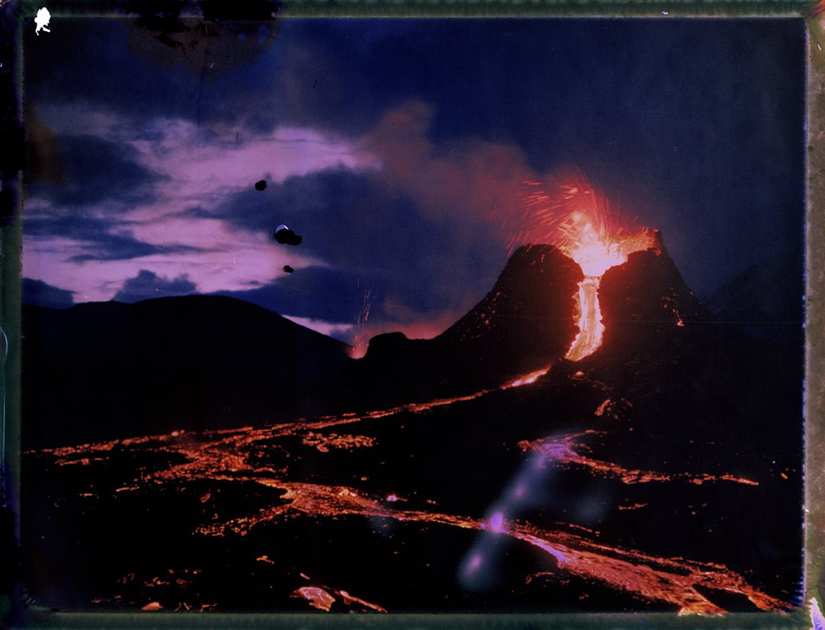 The volcanic eruption in Grindavik