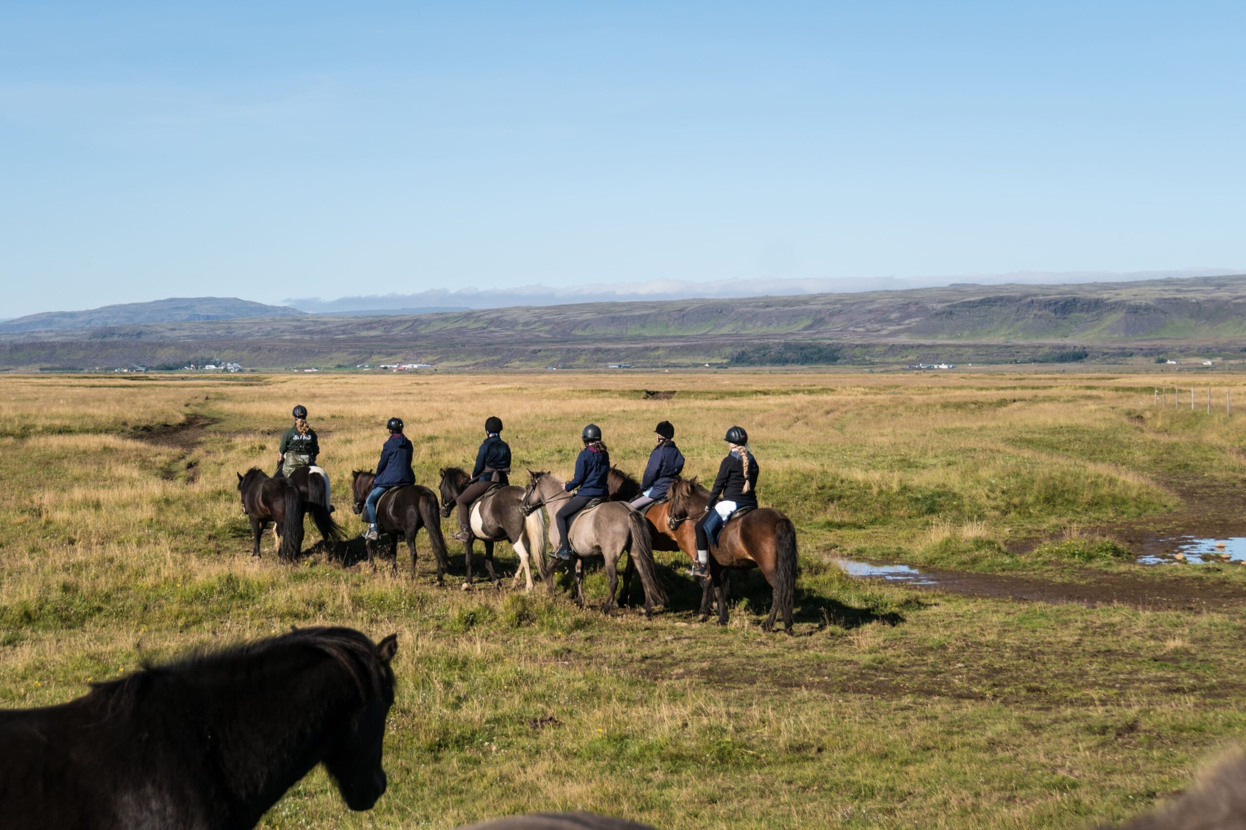 Horse Riding Below the Mountains