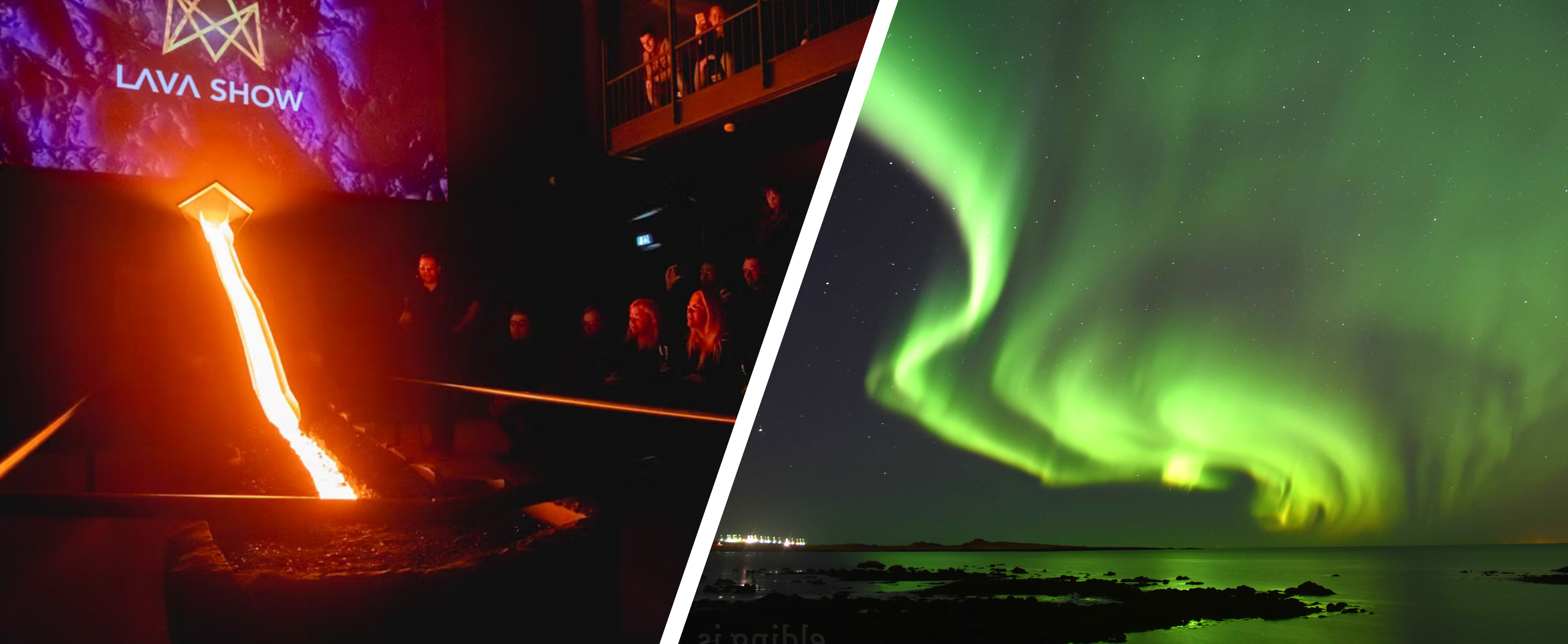 Lava Show & Northern Lights Cruise